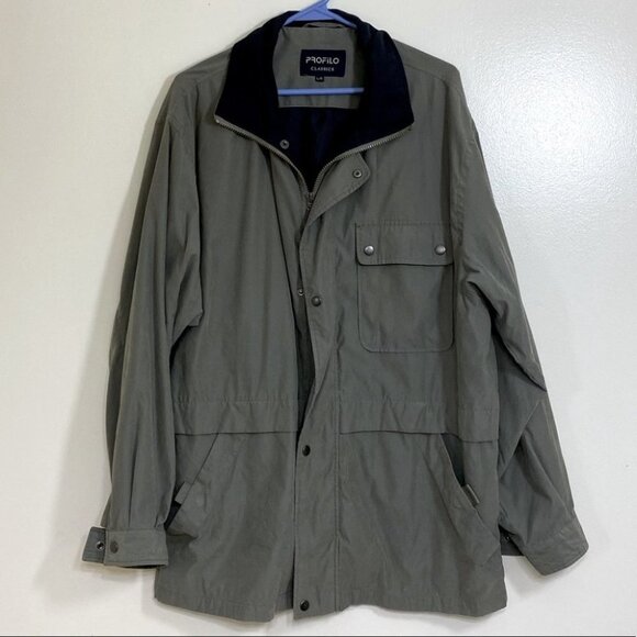 5/$25 Vintage Profilo Classics Green Casual Jacket L - Picture 1 of 8